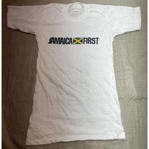 Vintage Jamaica First Single Stitch T-Shirt Size Small Sun Island